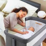 nordmiex 3 in 1 Baby Crib Bedside Crib,Baby Bassinet,Baby Bed Adjustable Portable Bed for Infant/Baby,Khaki - Image 2